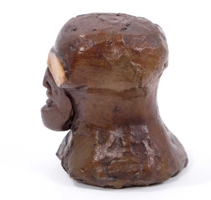 *Dame Elisabeth Frink (1930-1993) Pawn bronze chess piece ‘Goggled Heads' 1967/9, - Image 2 of 7