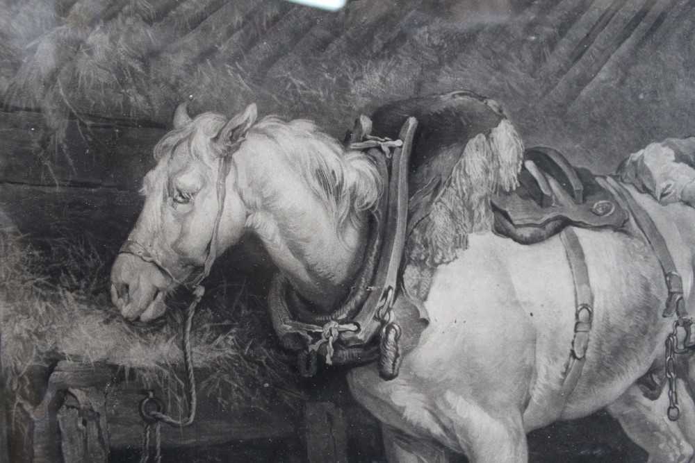 Late 18th century mezzotint by W. Ward after George Morland - The Country Stable, published 1792 by - Image 6 of 11