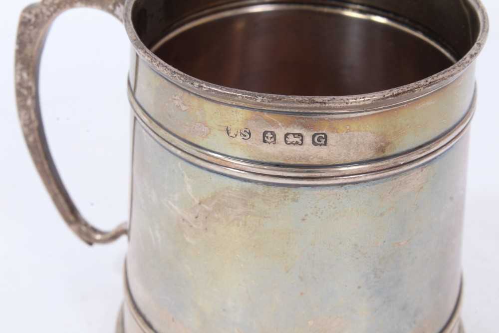 Late 1920s silver christening mug and two others - Image 6 of 6