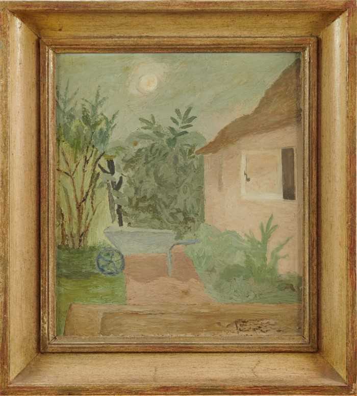 *Mary Potter (1900-1981) oil on board - The Terrace, 40cm x 35cm, framed