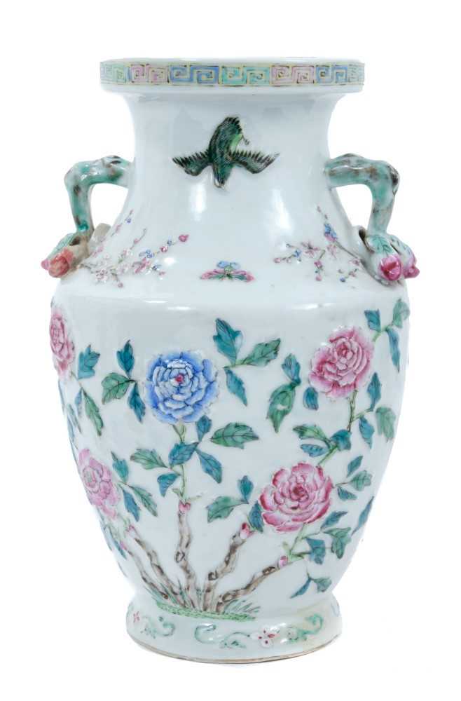 19th century Chinese polychrome vase