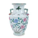19th century Chinese polychrome vase