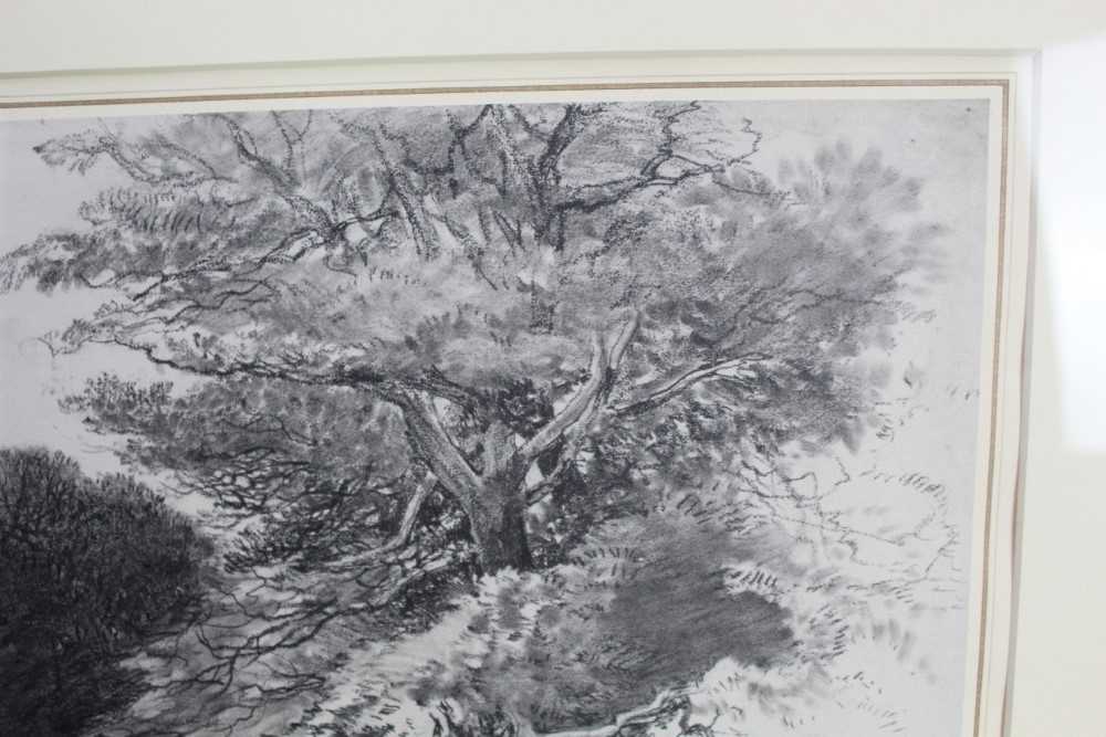 Robert Leman (1799-1863) pencil and black chalk, landscape study, signed and dated 1860 - Image 6 of 12