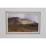 *Peter Collyer (b.1952) watercolour - The Stor, Skye, in glazed gilt frame Provenance: Chris Beetl