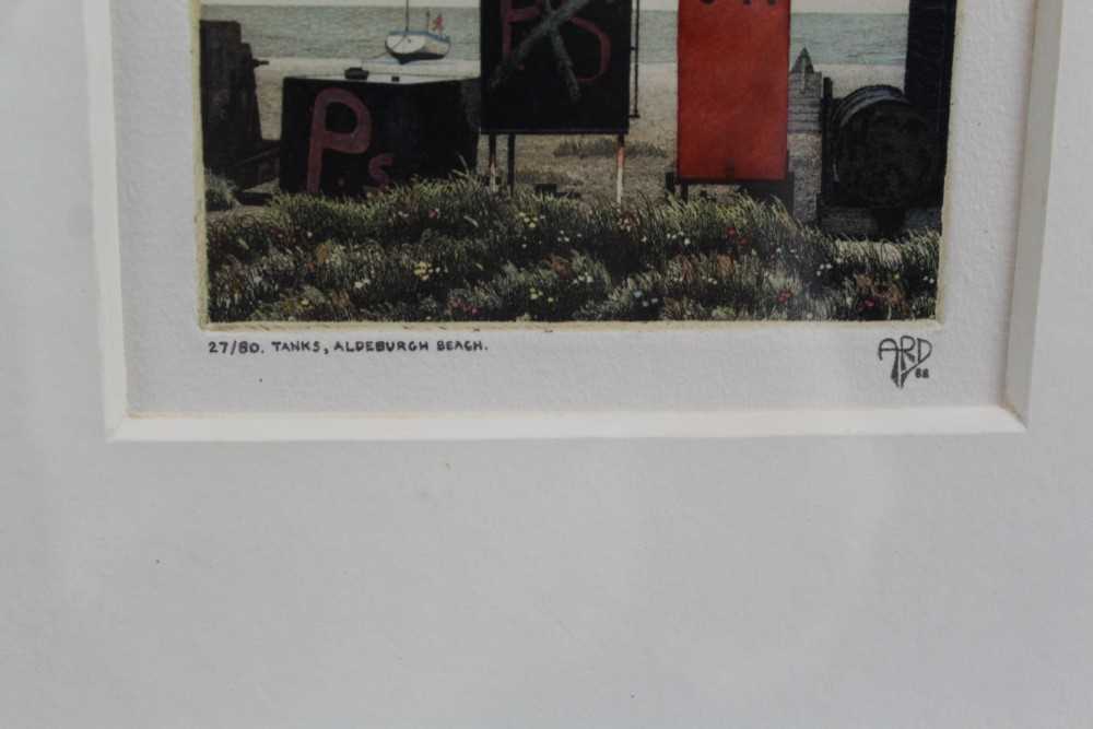 Anthony Dawson two signed limited edition etchings - The Fish, Walberswick and Tanks, Aldeburgh Be - Image 7 of 7