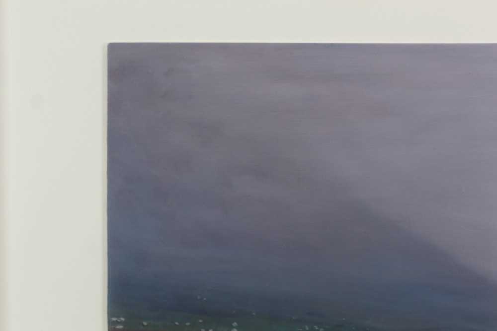 Nicky Brown, contemporary, oil on board, Cattle Grazing, initialled, in glazed frame - Image 6 of 9