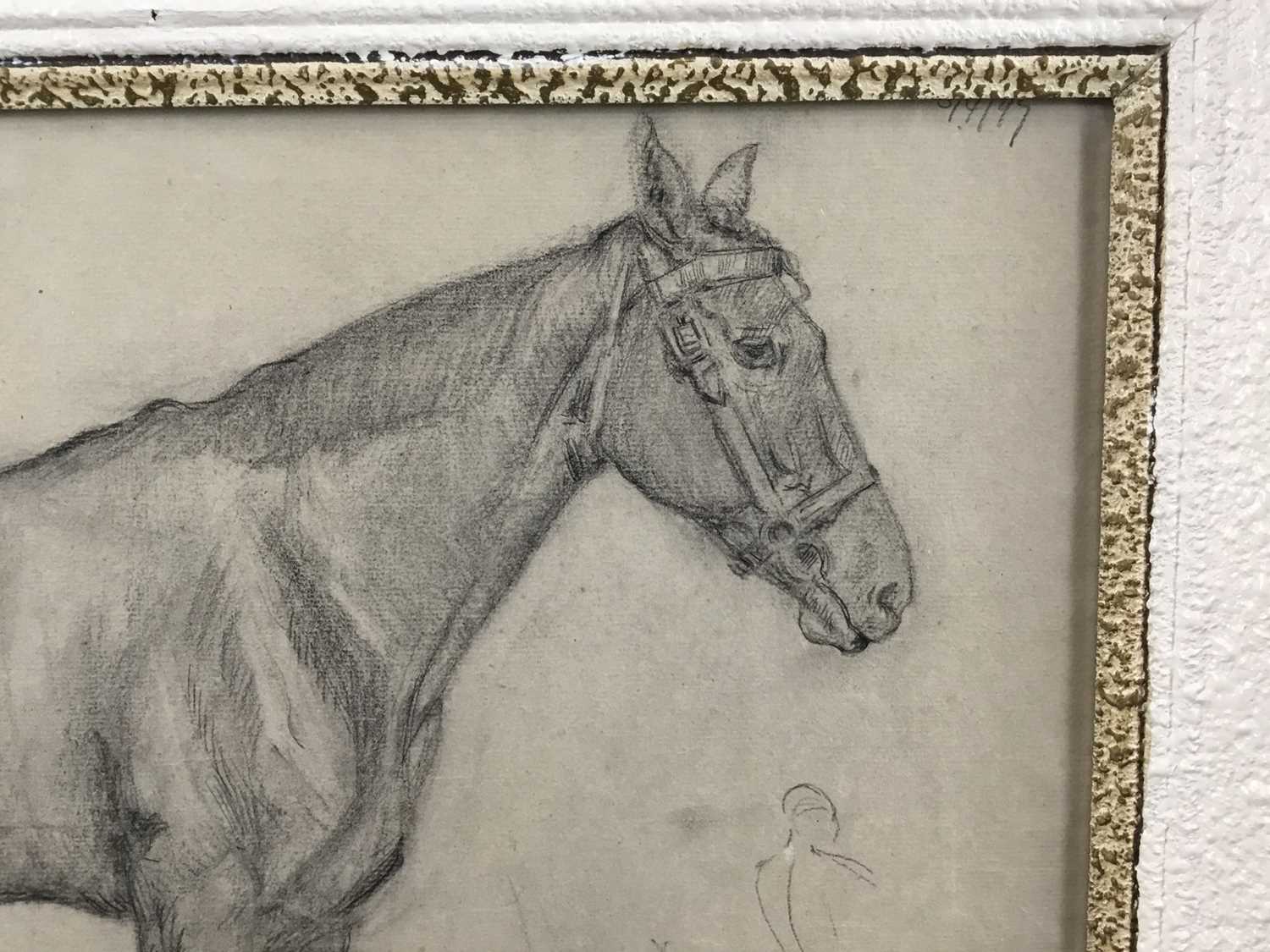 Robert G. D. Alexander (1875-1945) pencil drawing - A Horse, dated '97, from the artists Slade portf - Image 2 of 9