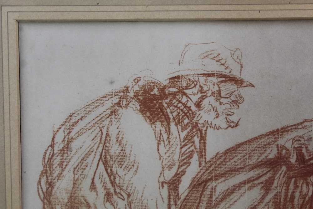 *Sir Frank Brangwyn (1867-1956) conte crayon drawing - Image 3 of 11