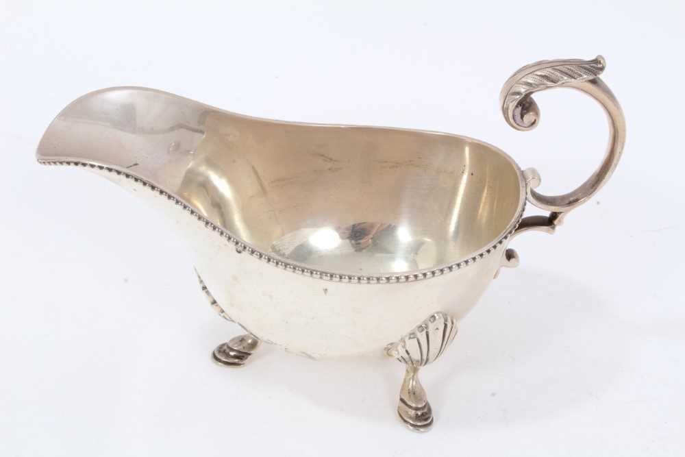 Pair Victorian sauce boats of conventional form, and one other. - Image 6 of 7