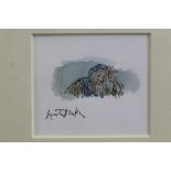 *Quentin Blake (b.1932) pen, ink and watercolour - Woeful Man, signed, in glazed gilt frame Prov