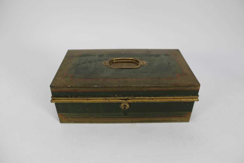 Large 19th century mahogany inlaid tray, together with a Victorian mahogany stationery box, a mother - Image 11 of 26