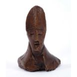 *Dame Elisabeth Frink (1930-1993) Bishop bronze chess piece ‘Goggled Heads' 1967/9