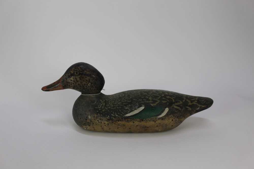Painted wooden decoy duck - Image 2 of 8