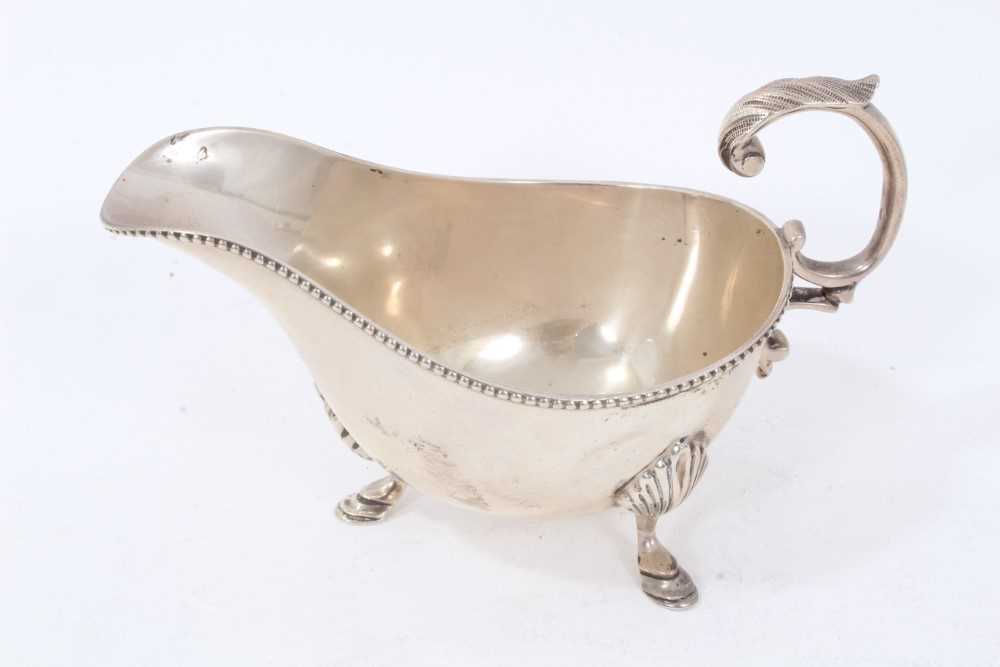 Pair Victorian sauce boats of conventional form, and one other. - Image 4 of 7