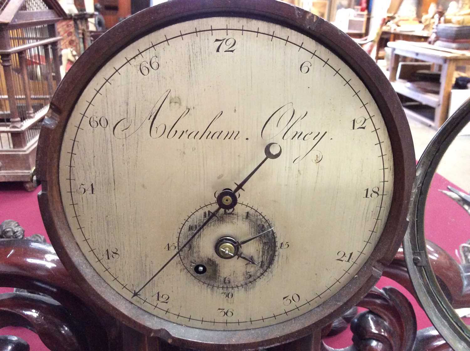 Unusual 19th century timepiece by Abraham, Olney - Image 7 of 14