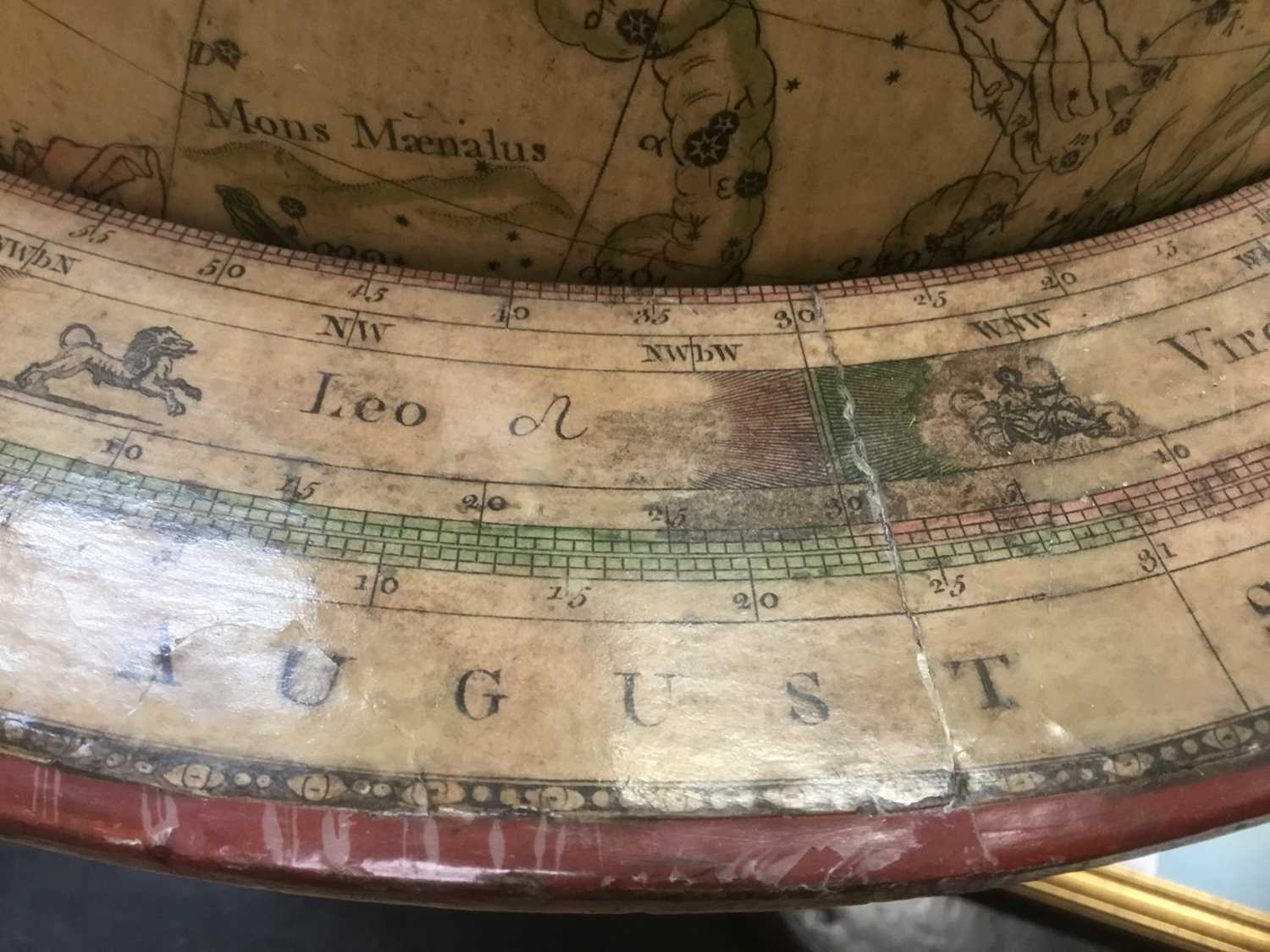 Fine 18th century English 12 inch Celestial table globe - Image 10 of 18