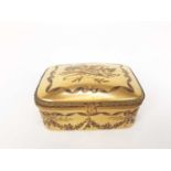 French ormolu-mounted porcelain box, late 19th century, probably Limoges, gilded and enamelled en gr