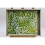 *Robert Sadler (1909-2001) signed monotype print - Foliage, in glazed frame