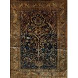 Fine 1920s Persian Heriz silk prayer rug, West Persia, 172cm x 129cm