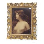 A fine 19th century Florentine carved and pierced gilt frame