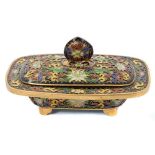 Good quality cloisonné dish and cover