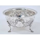 George III Irish silver sugar bowl.