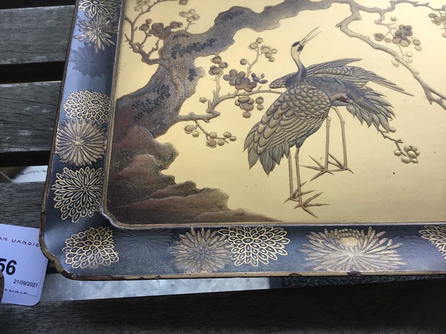 Set of three 19th Century Japanese lacquered trays - Image 15 of 15