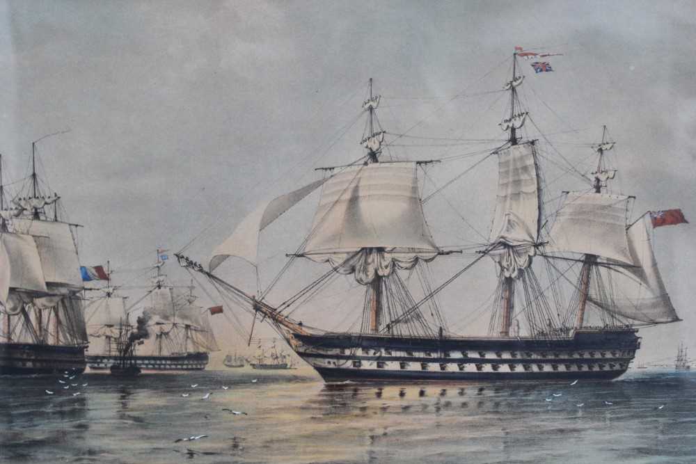 After Daniel Orme (c.1766-1832) hand coloured engraving - Admiral Nelson receiving the Spanish Admir - Image 14 of 22