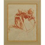 *Sir Frank Brangwyn (1867-1956) conte crayon drawing