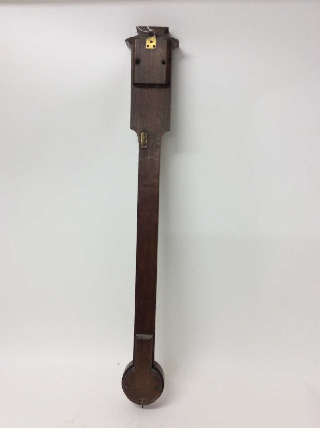 Elliott Bros. Victorian stick barometer in oak case - Image 4 of 4