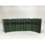 Collection of Charles Dickens books published by The Folio Society, in green slip cases, together wi