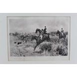 Thomas Blinks (1860-1912) three signed photogravures - Hunting Scenes, 40cm x 57cm, in glazed frames