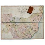 Bryant (A), large folding Map of the County of Suffolk from actual survey..., in the years 1824 and