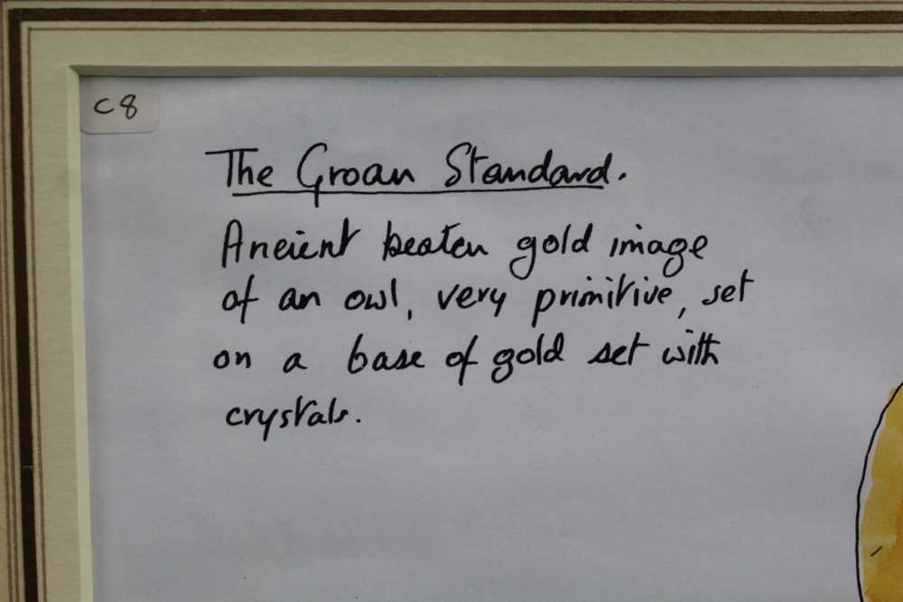 Christopher Hobbs pen, ink and watercolour - The Groan Standard, initialled, dated '98 and inscribed - Image 3 of 5