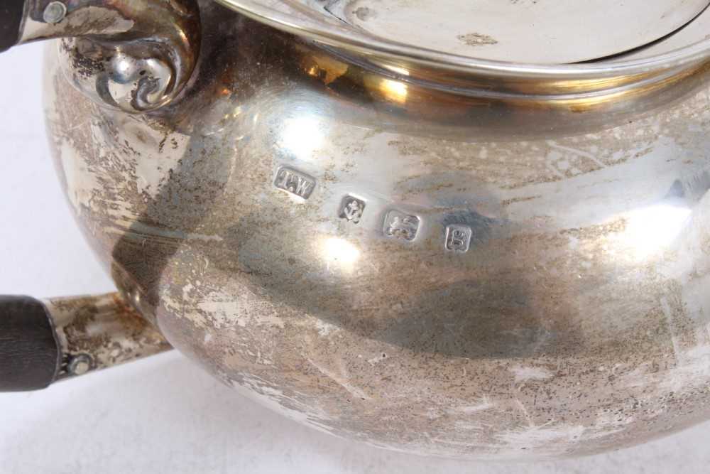 Edwardian silver batchelor's teapot - Image 2 of 4