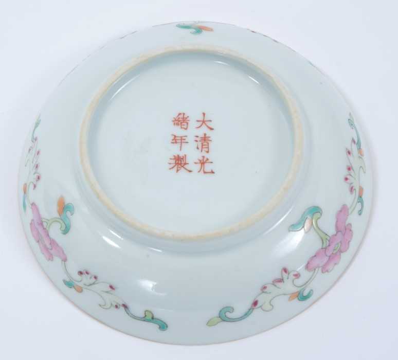 Chinese saucer dish - Image 2 of 9