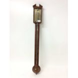 George III stick barometer by F. Molton, Norwich