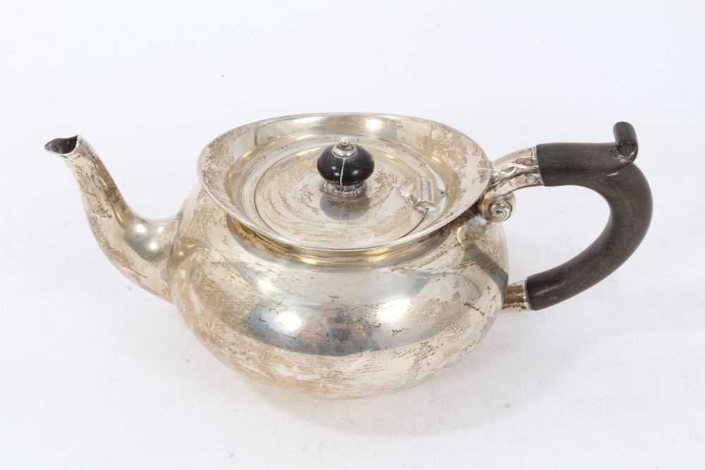 Edwardian silver batchelor's teapot