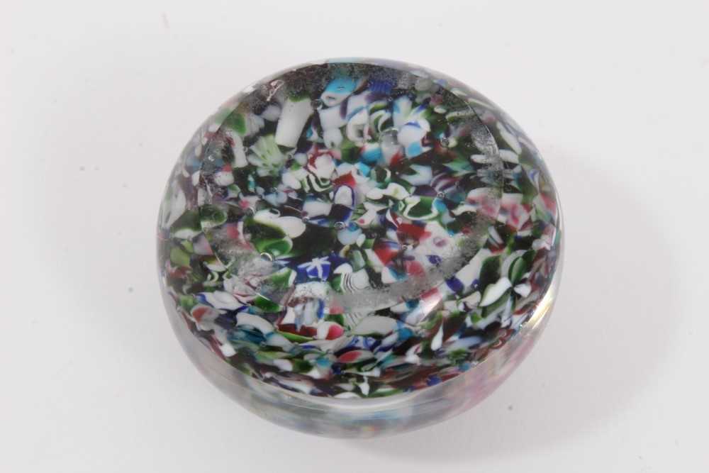 19th century Clichy miniature scrambled cane paperweight - Image 5 of 5
