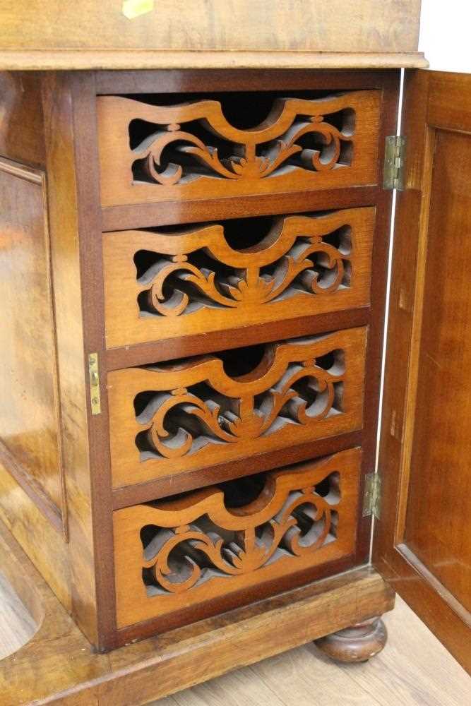 Victorian walnut piano top Davenport desk - Image 6 of 7