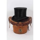 Vintage cased top hat