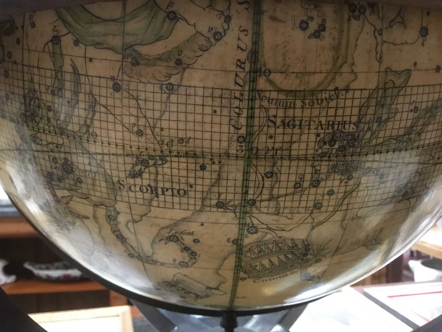 Fine 18th century English 12 inch Celestial table globe - Image 17 of 18