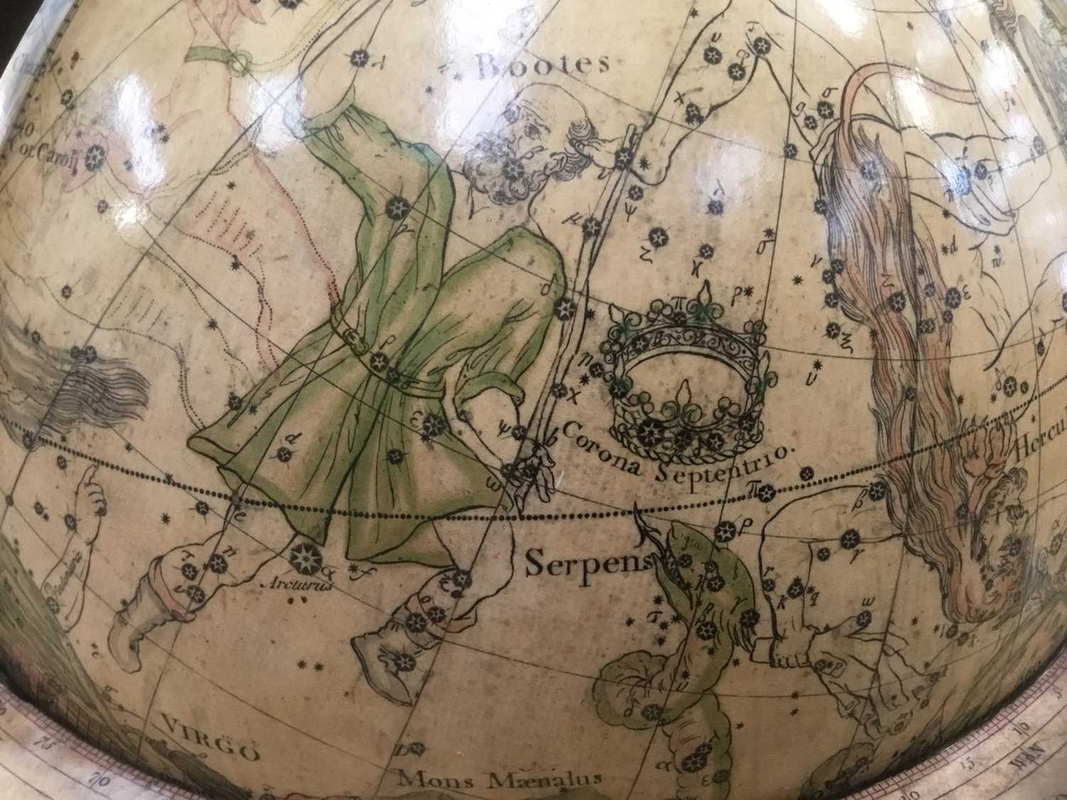Fine 18th century English 12 inch Celestial table globe - Image 11 of 18