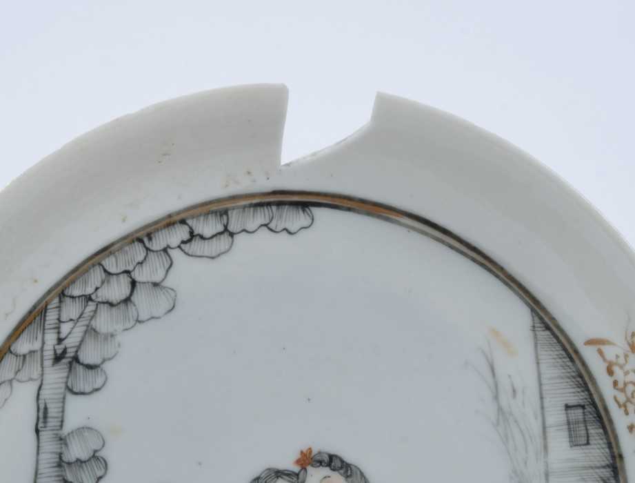 Chinese grisaille porcelain - Image 5 of 7
