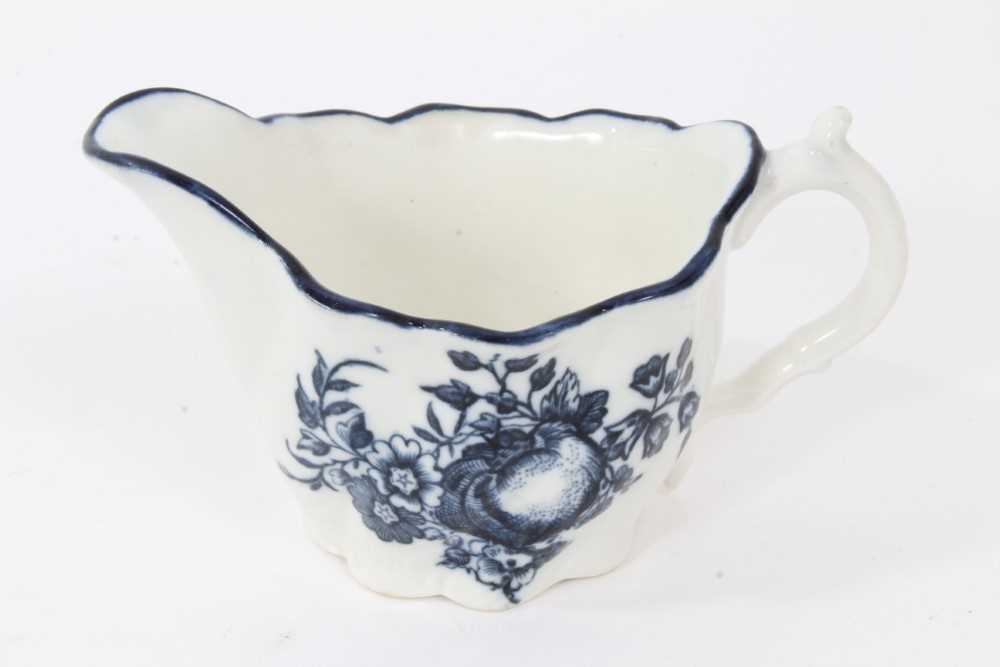 Caughley blue printed 'Low Chelsea Ewer', circa 1780-85