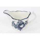 Caughley blue printed 'Low Chelsea Ewer', circa 1780-85