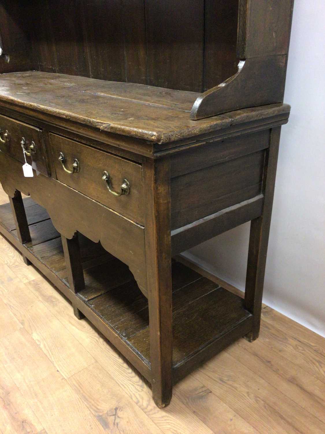 18th century oak high dresser - Image 4 of 8