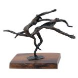 *Leon Underwood (1890-1975) limited edition late bronze sculpture- The Pursuit of Ideas, signed and