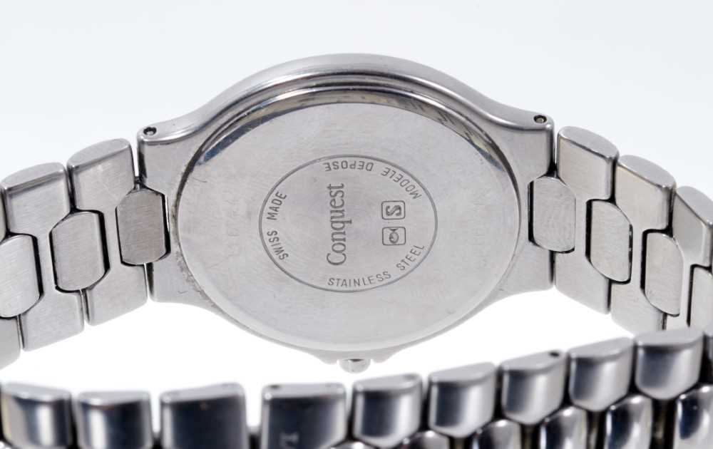 Gentlemen's Longines Conquest Quartz stainless steel wristwatch - Image 4 of 4