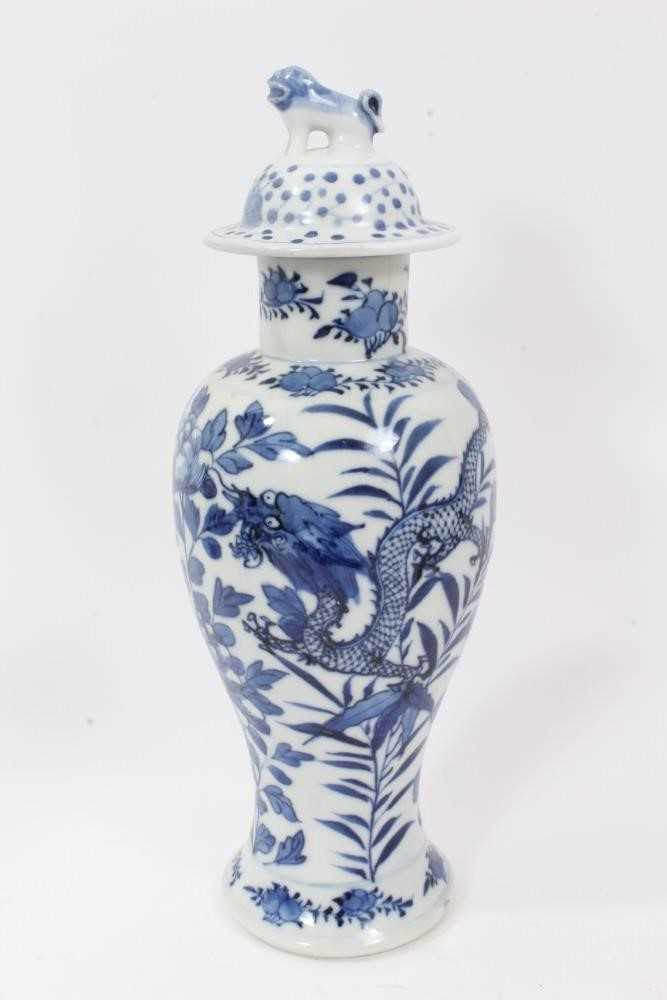 Three Chinese blue and white vases - Image 2 of 18